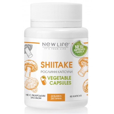 Shiitake (Шиітаке) капсули - онкопротектор, імуномодулятор, холестерин і цукор в крові