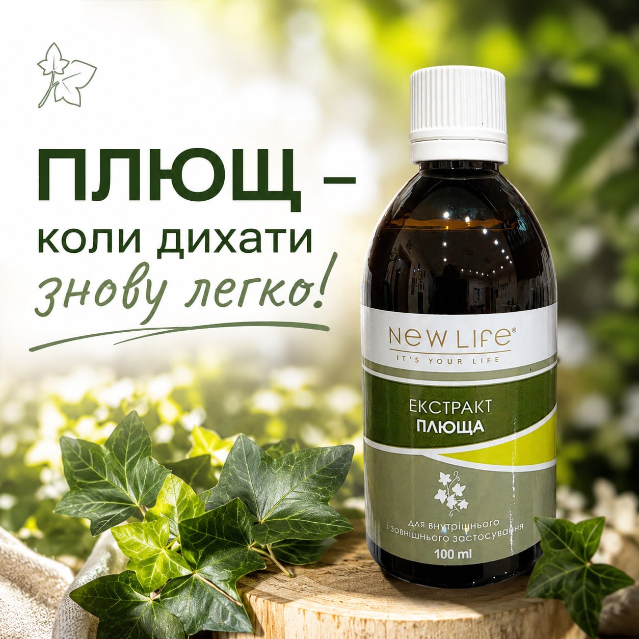 Экстракт плюща для бронхов лёгких кашля и выведения мокроты